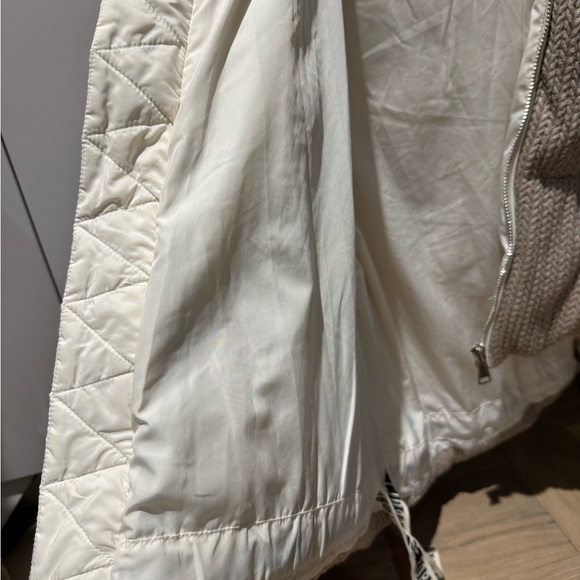 Tan Hooded Puffer Jacket with Drawstrings - Picture 5 of 5